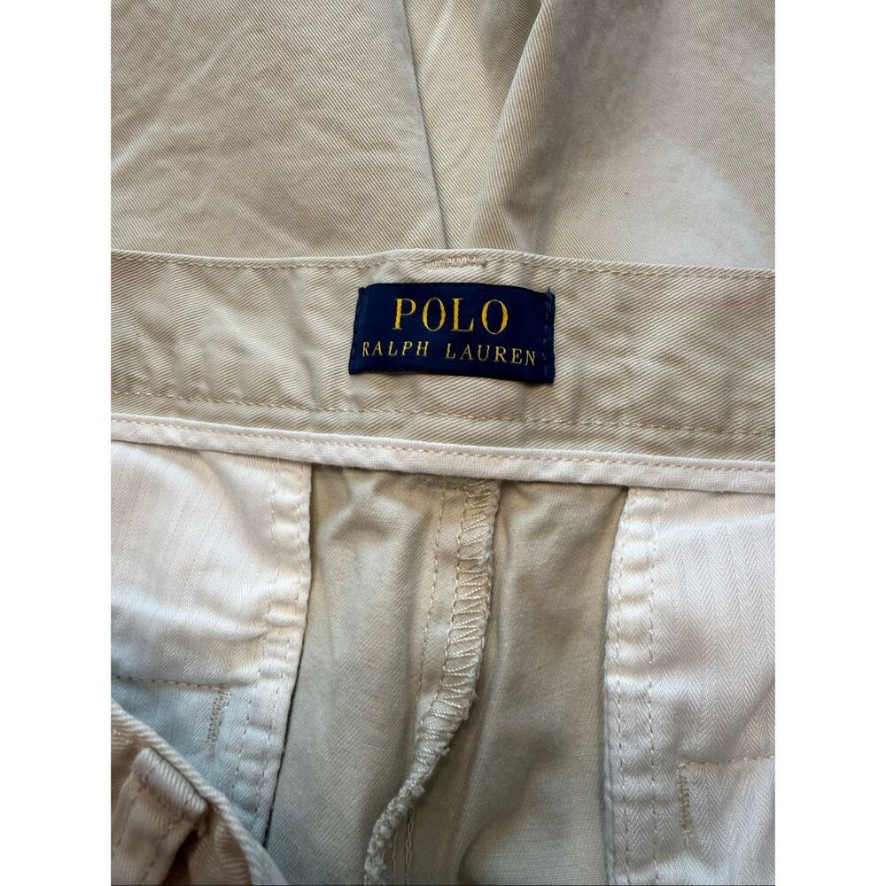 Polo Ralph Lauren 100% Cotton Twill Khaki Chino Shorts Men's Size 31 - Picture 3 of 8